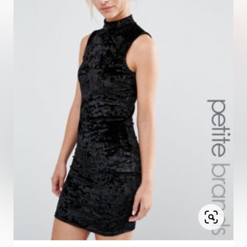 Black velvet dress